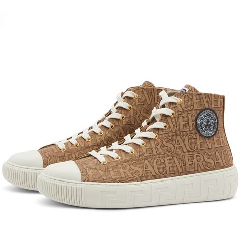 scarpe sportive versace|versace high top sneakers.